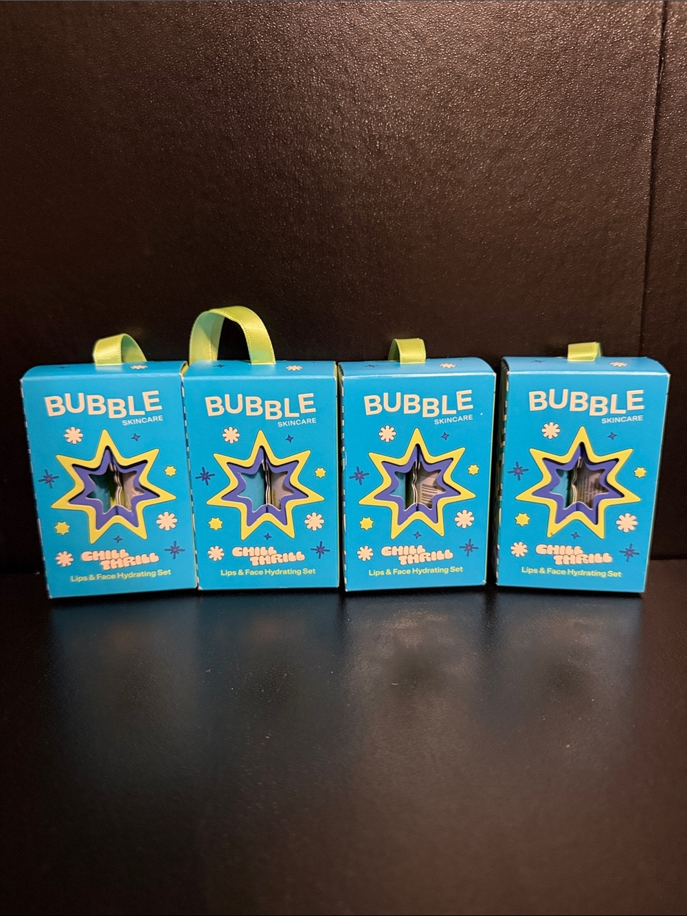 NWT Bubble Skincare Holiday Ornament Set | 4-Pack Polar Pair Mini Duos